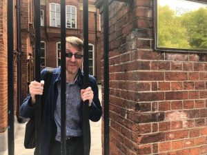 Alan Parkinson outside the RGS-IBG in 2023