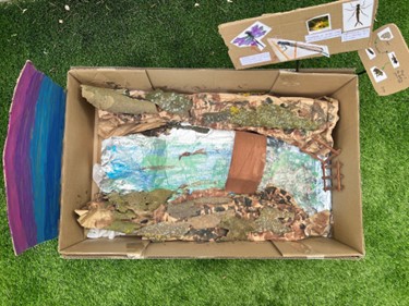 Aerial image of KS2 winner of model making competition - by Eva Benoliel