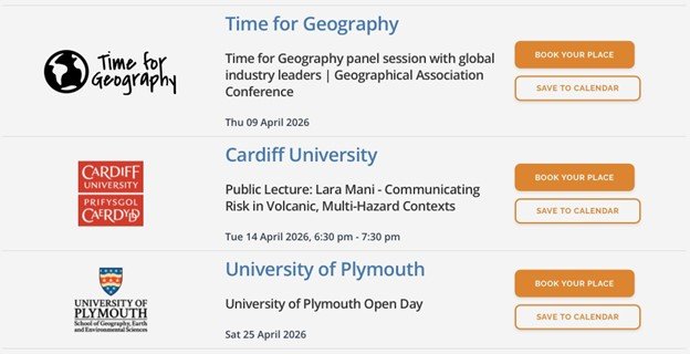 Time for Geography - events
