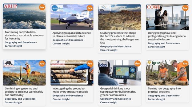 Time for Geography - careers video collection