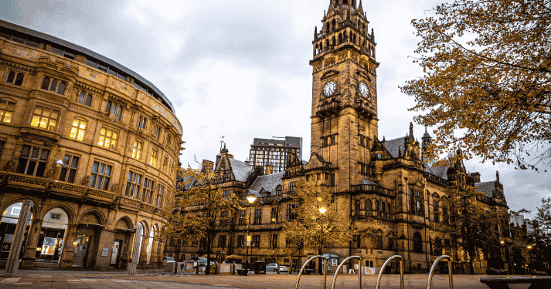Sheffield city centre - conference getting there instruction header image